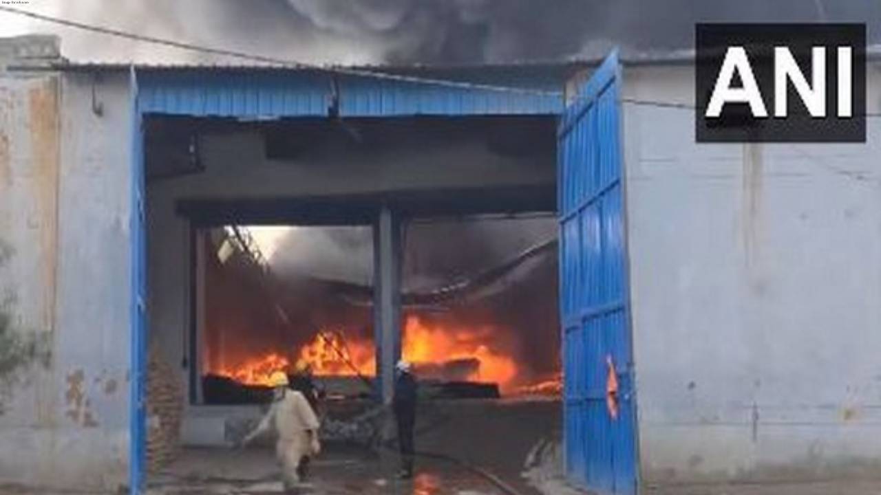 Fire breaks out at shoe factory in Delhi's Alipur